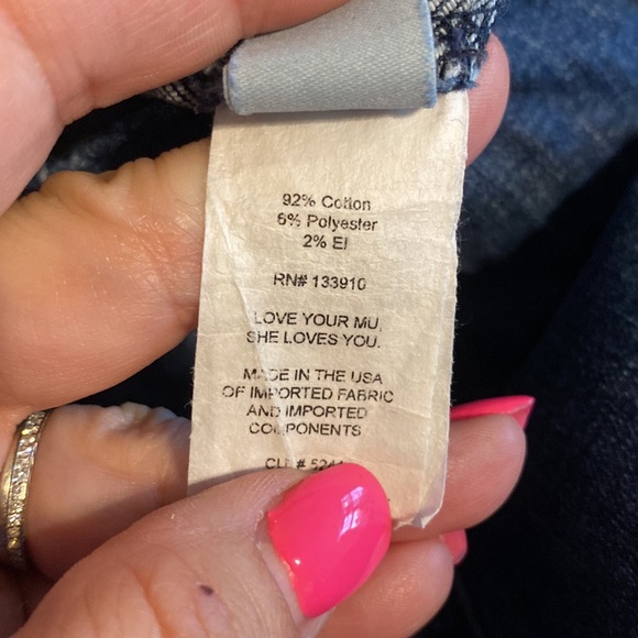 Show Me Your Mumu Blue Pull On Flair Jeans! Size Large - Picture 10 of 11